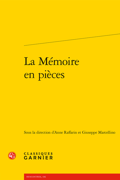 La Mémoire en pièces - Monumenti e memoria