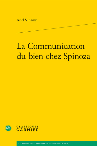 La Communication du bien chez Spinoza - Bibliographie