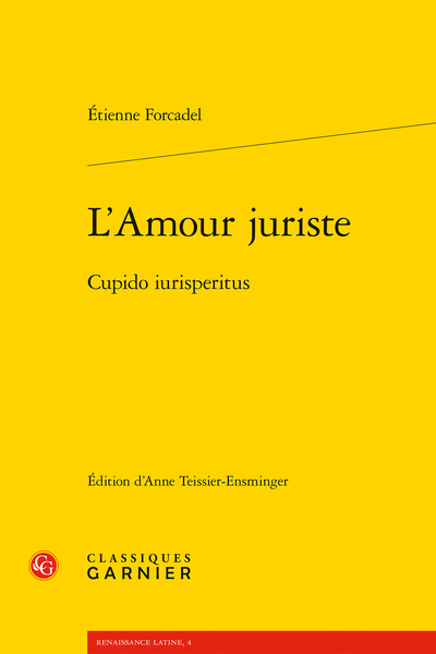 L’Amour juriste. Cupido iurisperitus - Introduction