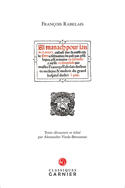 Almanach pour l’an M.D.XXXV - Bibliographie