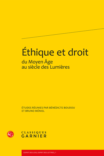 Éthique et droit du Moyen Âge au siècle des Lumières - Index rerum