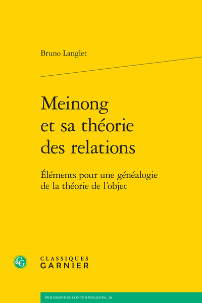 Meinong et sa théorie des relations. Éléments pour une généalogie de la théorie de l’objet - Index rerum