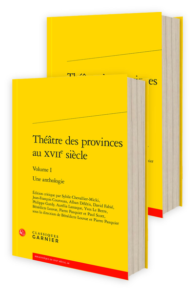 Théâtre des provinces au XVIIe siècle. Une anthologie - Bibliographie indicative