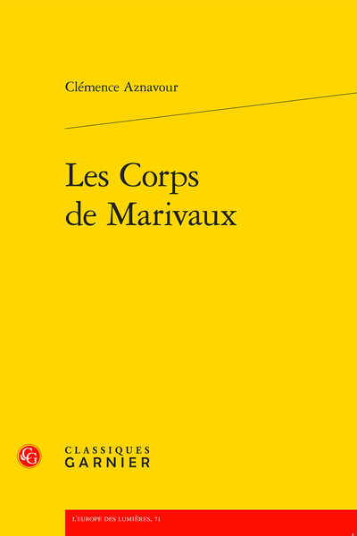 Les Corps de Marivaux - Préambule
