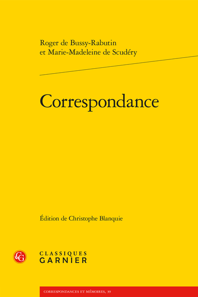 Correspondance - Sources et bibliographie