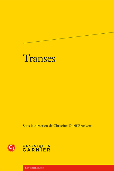 Transes - Le théâtre contemporain, transe et rituel ou comment fabriquer du commun