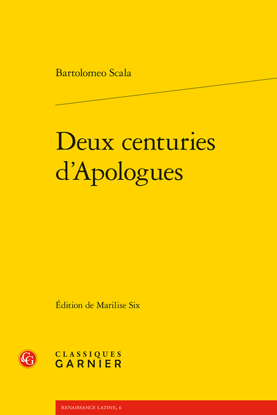 Deux centuries d’Apologues - Chronologie