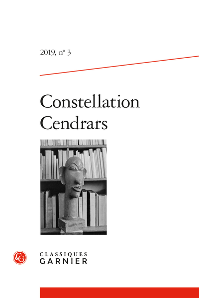 Constellation Cendrars. 2019, n° 3. varia - Bibliographie