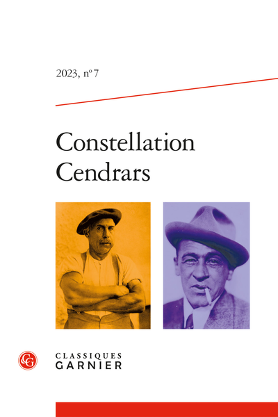Constellation Cendrars. 2023, n° 7. varia - Bibliographie
