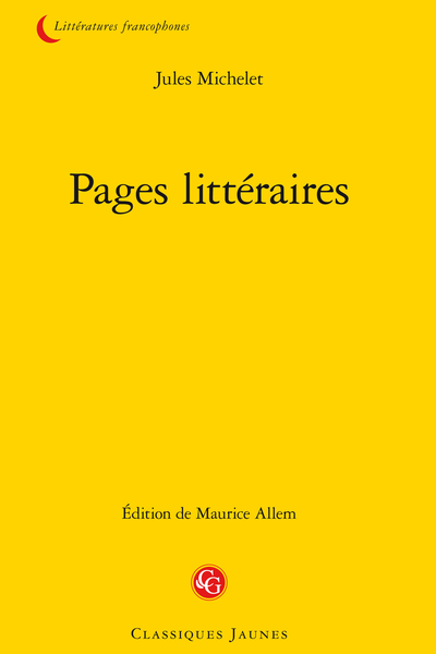 Pages littéraires - Du Prêtre, de la Femme et de la Famille