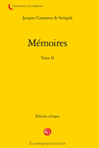 Mémoires. Tome II - Table des matières