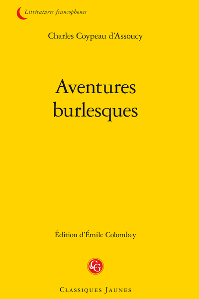 Aventures burlesques - Les avantures de Monsieur Dassoucy