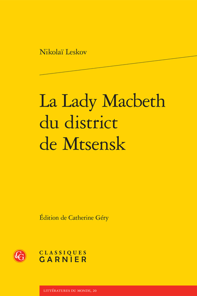 La Lady Macbeth du district de Mtsensk - Table des matières