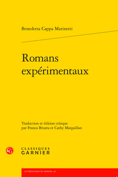 Romans expérimentaux - Table des abréviations