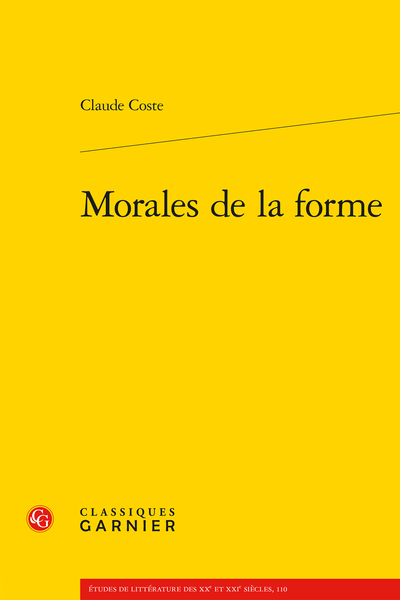 Morales de la forme - Index sélectif des noms