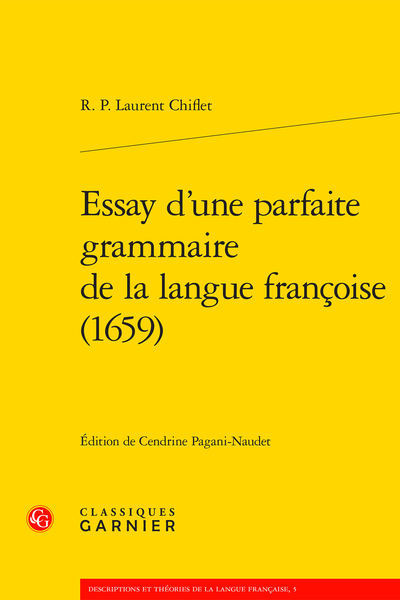 Essay d’une parfaite grammaire de la langue françoise (1659) - Préface