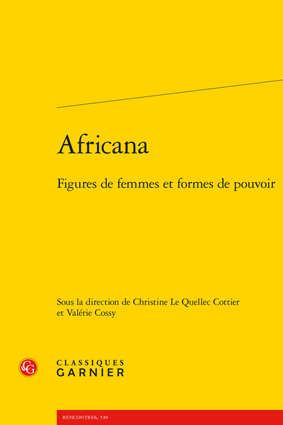 Africana. Figures de femmes et formes de pouvoir