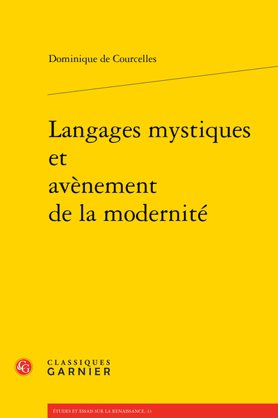 Langages mystiques et avènement de la modernité - Bibliographie