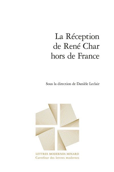 La Réception de René Char hors de France - Index des noms de personnes