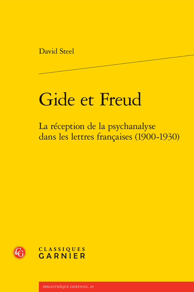 Gide et Freud. La réception de la psychanalyse dans les lettres françaises (1900-1930) - Abréviations