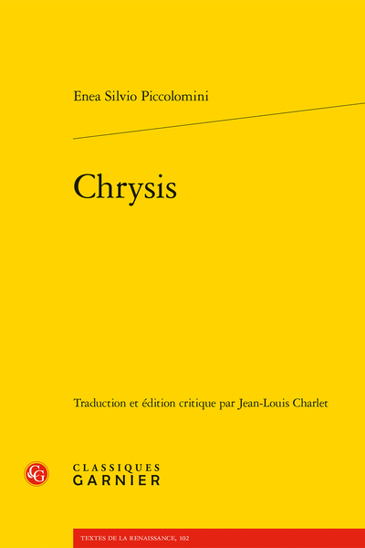 Chrysis - Index des sources et textes parallèles antiques