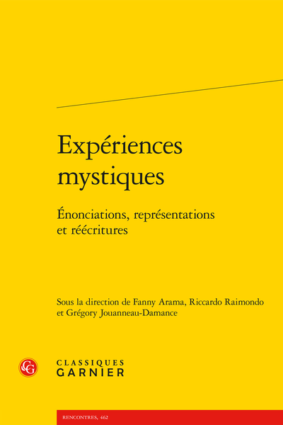 Expériences mystiques. Énonciations, représentations et réécritures - Index des noms