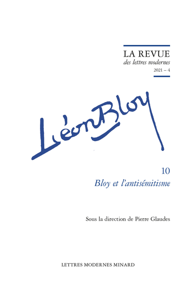 Bloy et l’antisémitisme. 2021 – 4 - Acronyms and abbreviations used in this volume