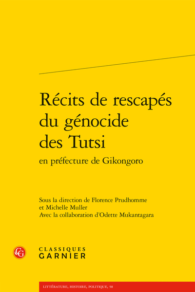 Récits de rescapés du génocide des Tutsi en préfecture de Gikongoro - Index des lieux
