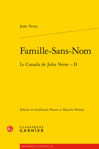 Famille-Sans-Nom. Le Canada de Jules Verne – II - V