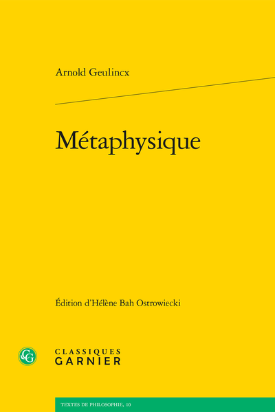 Métaphysique - Introduction