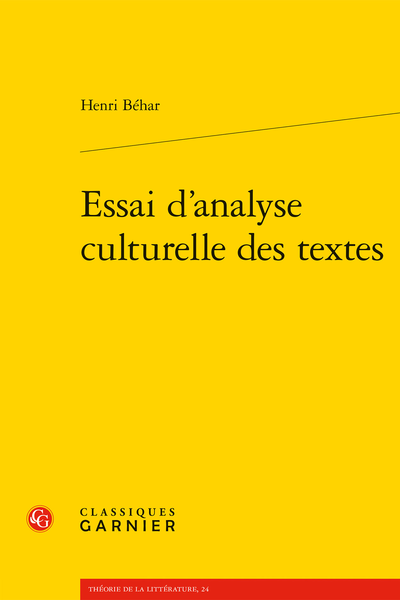 Essai d’analyse culturelle des textes - Index des noms cités