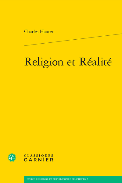 Religion et Réalité - La Religion