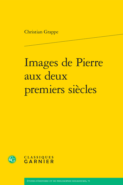 Images de Pierre aux deux premiers siècles - Table des matières