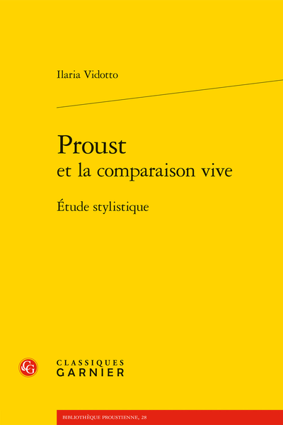 Proust et la comparaison vive. Étude stylistique