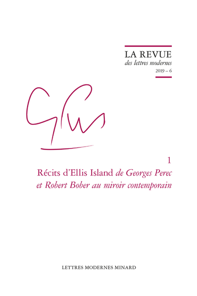 Récits d’Ellis Island de Georges Perec et Robert Bober au miroir contemporain. 2019 – 6 - Index