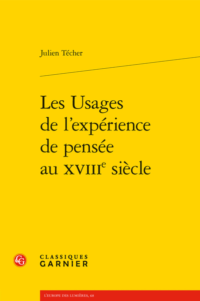 Les Usages de l’expérience de pensée au XVIIIe siècle - Index rerum