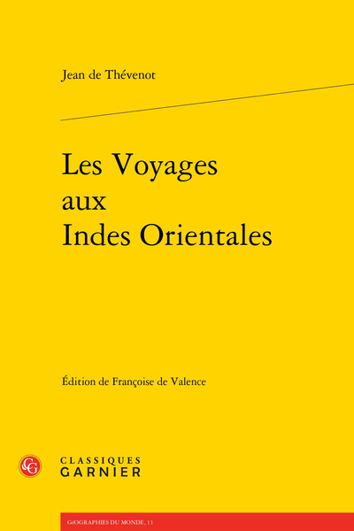 Les Voyages aux Indes Orientales - Table des chapitres