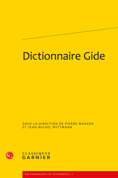 Dictionnaire Gide - Présentation