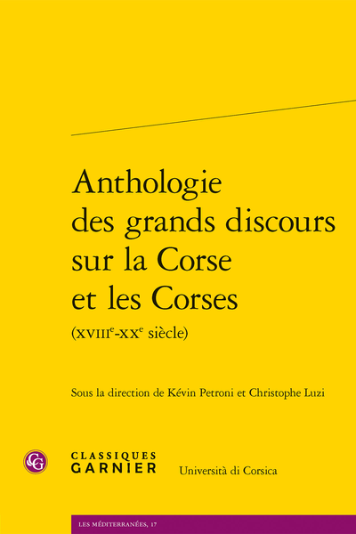 Anthologie des grands discours sur la Corse et les Corses (XVIIIe-XXe siècle) - Index des sigles