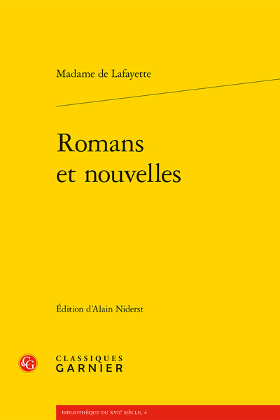 Romans et nouvelles - Table des matières