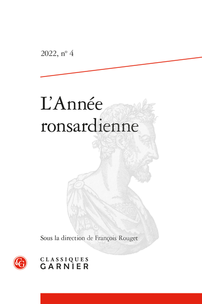 L'Année ronsardienne. 2022, n° 4. varia - The influence of Maurice Scève’s Arion on Ronsard’s Chant pastoral à Madame Marguerite