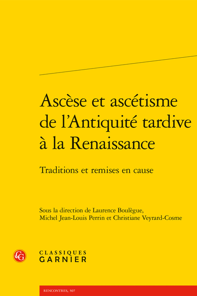 Ascèse et ascétisme de l’Antiquité tardive à la Renaissance. Traditions et remises en cause - Sigles et abréviations