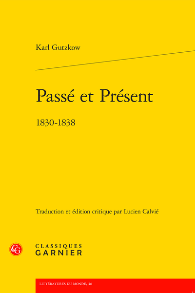 Passé et Présent. 1830-1838