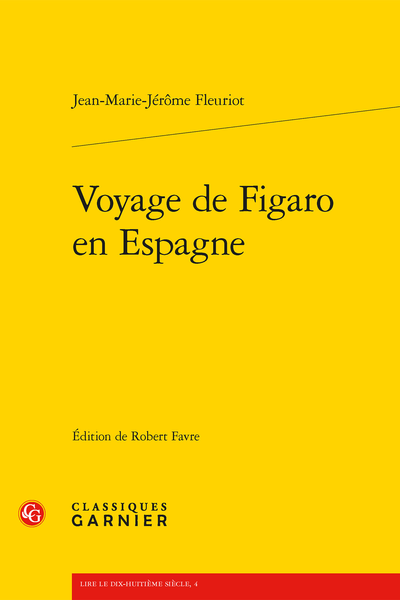 Voyage de Figaro en Espagne - Table des matières