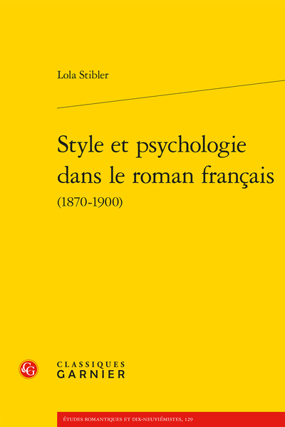Style et psychologie dans le roman français (1870-1900) - [Épigraphe]