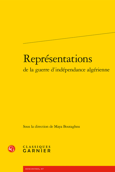 Représentations de la guerre d’indépendance algérienne - Bibliographie