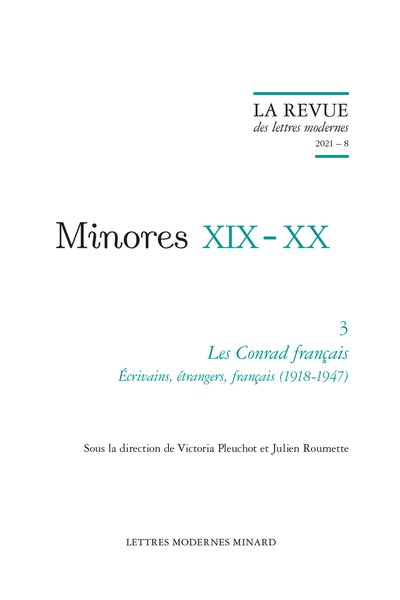 La Revue des lettres modernes. 2021 – 8. Les Conrad français. Écrivains, étrangers, français (1918-1947) - Index of titles cited