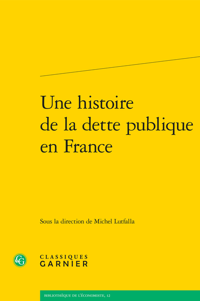 Une histoire de la dette publique en France - Préface