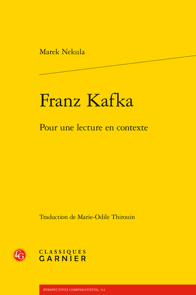 Franz Kafka. Pour une lecture en contexte - Le contexte scolaire