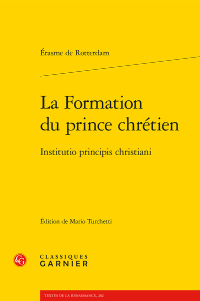 La Formation du prince chrétien / Institutio principis christiani - Introduction